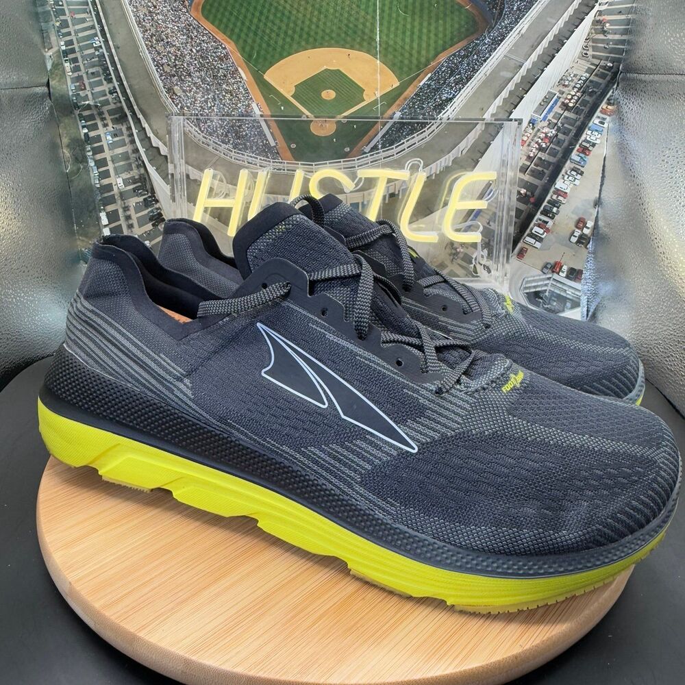 Altra Duo 1.5 Outdoor Road Gray Lemon Running/Walking Shoes Men’s Size 14